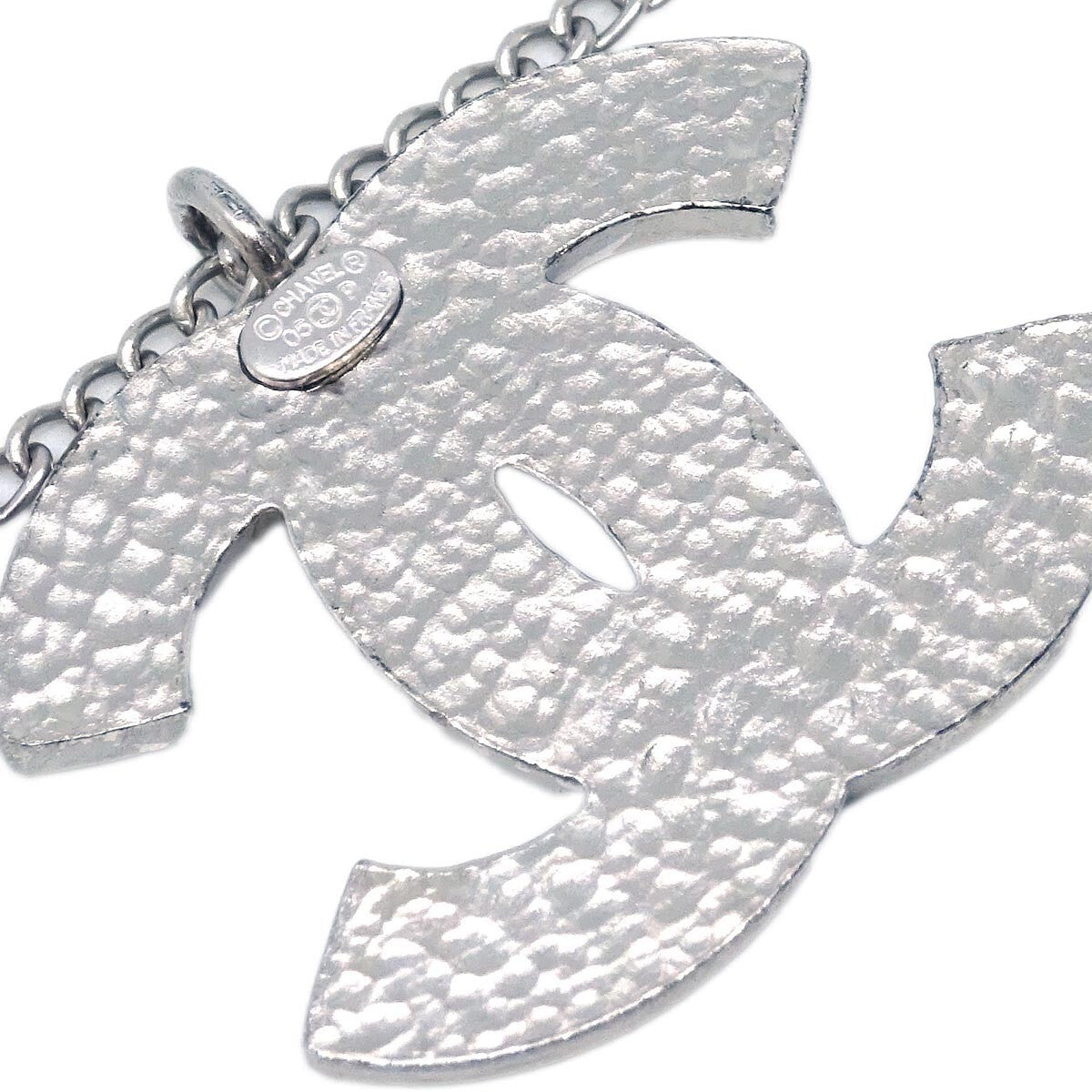Chanel CC Pendant Necklace Metal