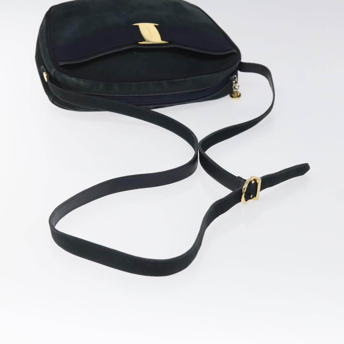 Salvatore Ferragamo Vala Shoulder Bag Suede