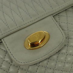 Bally Vintage Chain Shoulder Bag Quilted Leather