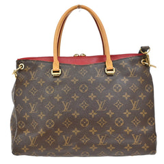 Louis Vuitton Pallas Tote Monogram Canvas with Leather