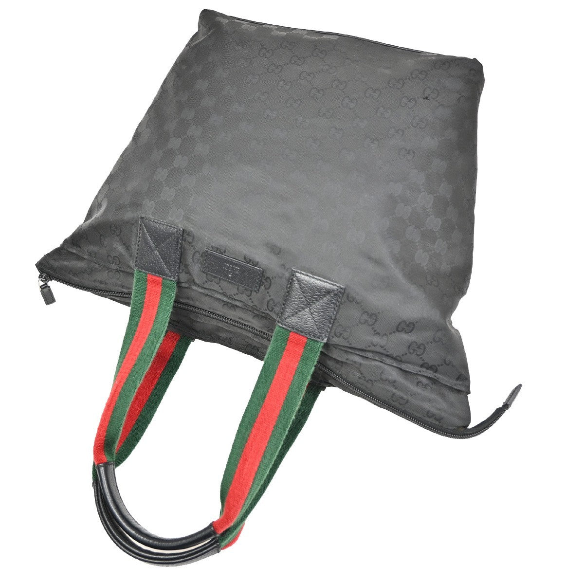 Gucci Web Zip Tote GG Canvas