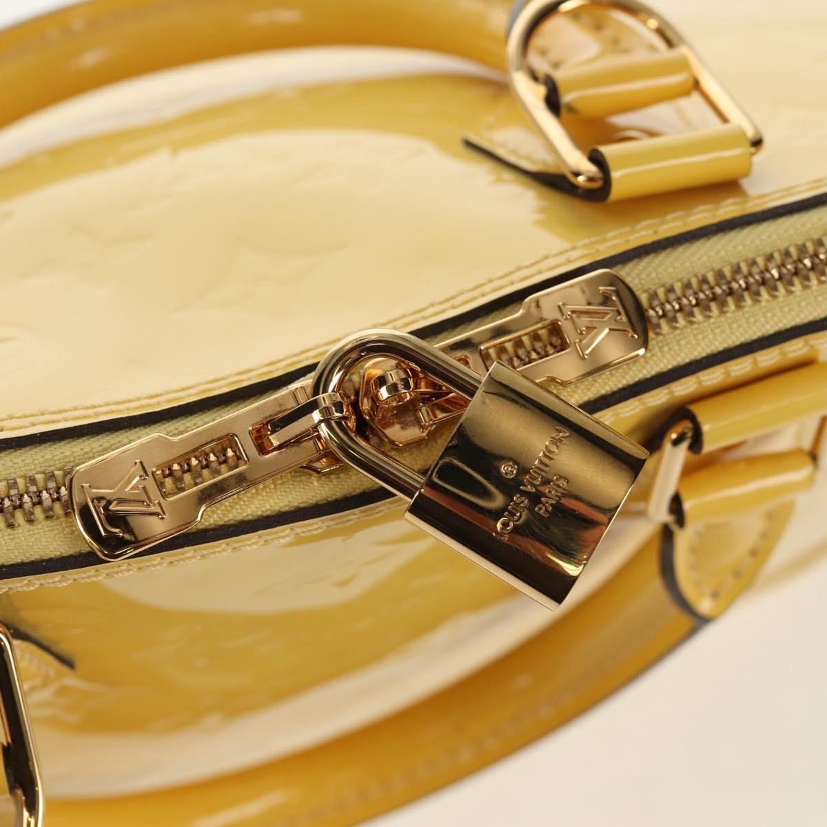 Louis Vuitton Alma Handbag Monogram Vernis