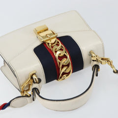 Gucci Sylvie Top Handle Bag Leather