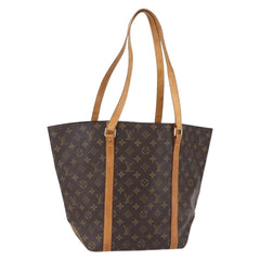 Louis Vuitton Shopping Sac Handbag Monogram Canvas