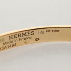 Hermes Kelly Bracelet 18K Yellow Gold and Pave Diamonds