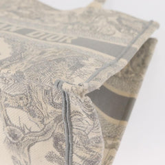 Christian Dior Book Tote Embroidered Canvas