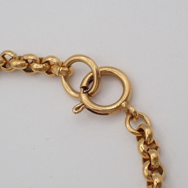 Chanel CC Heart Pendant Necklace Metal