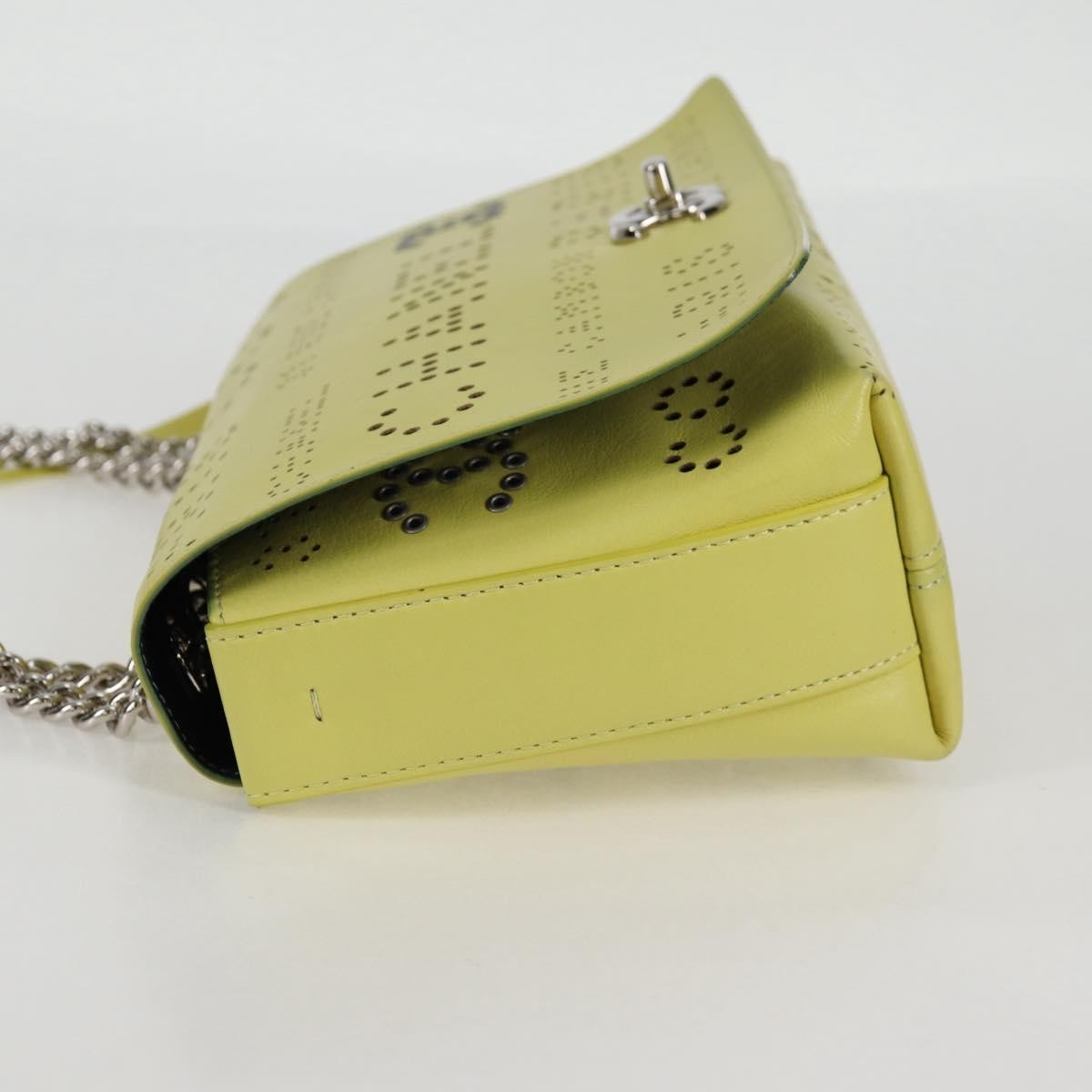 Chanel Logo Eyelets Flap Bag Perforated Calfskin