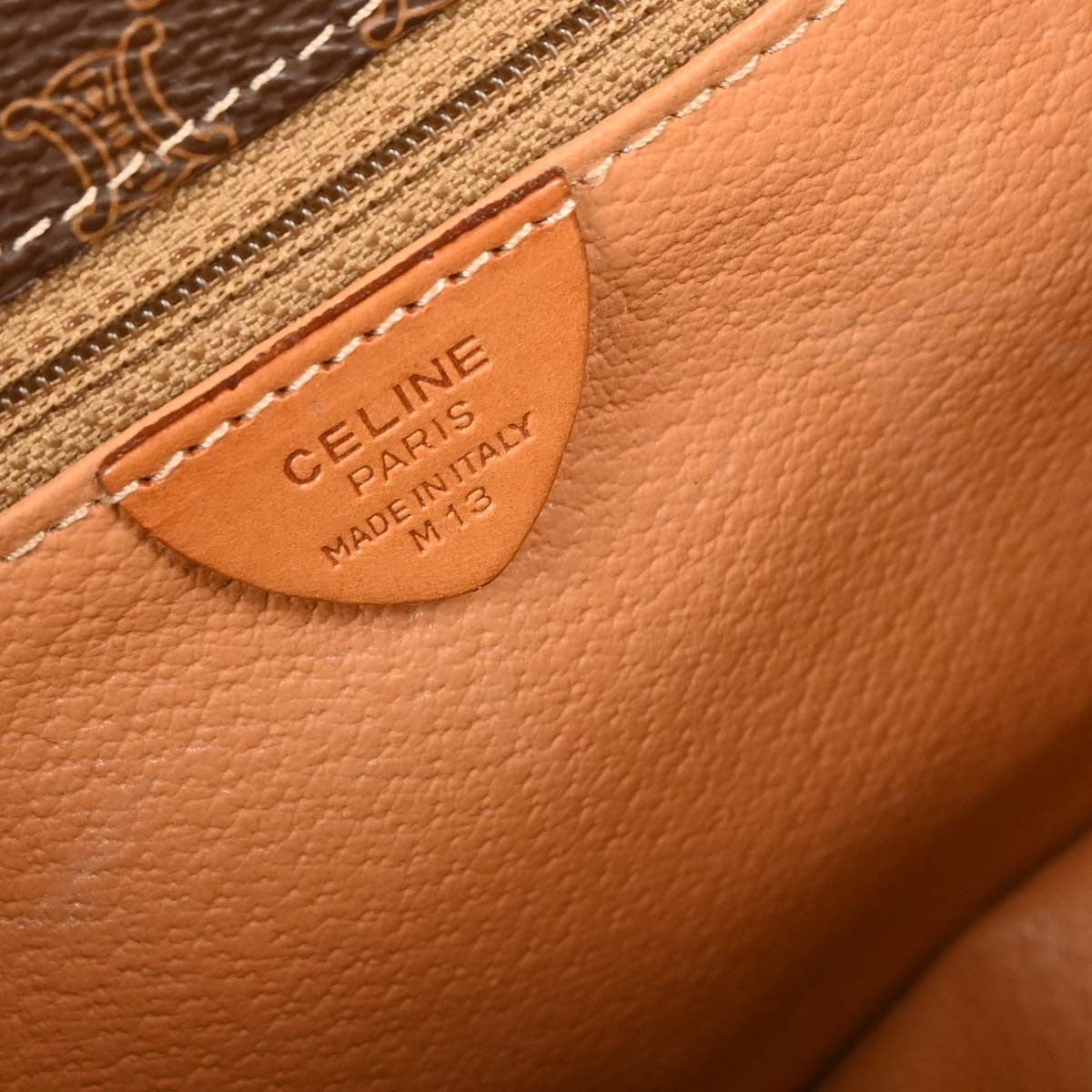 Celine Vintage Flap Shoulder Bag Macadam Coated Canvas