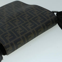 Fendi Flap Messenger Bag Zucca Coated Canvas