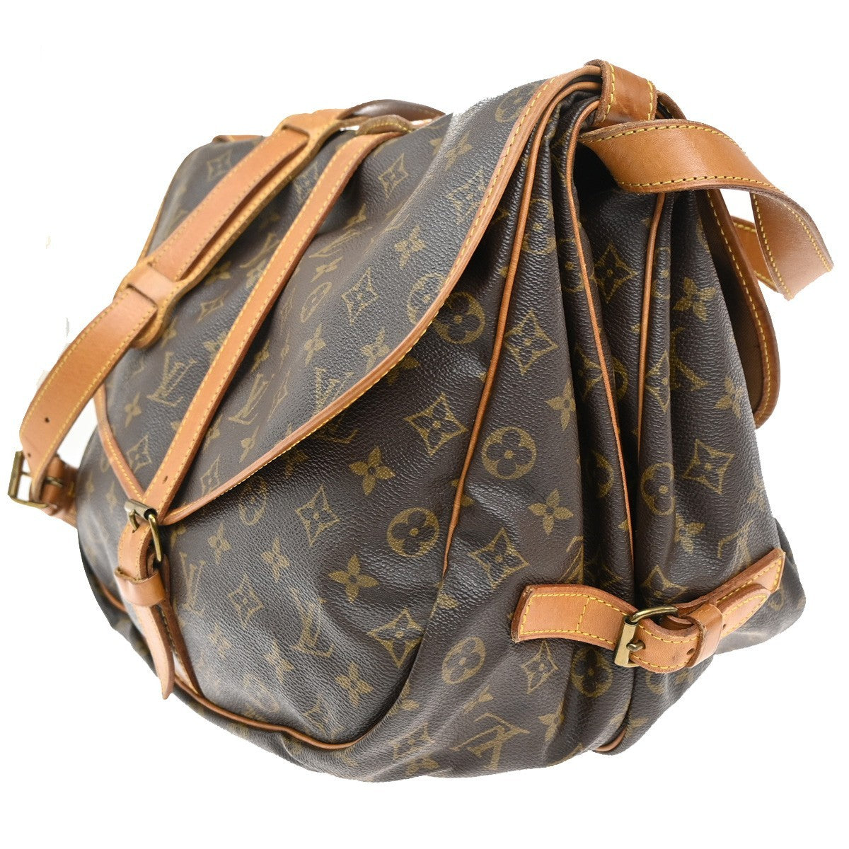 Louis Vuitton Saumur Handbag Monogram Canvas