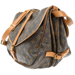 Louis Vuitton Saumur Handbag Monogram Canvas