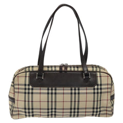 Burberry Nova Check Bowling Bag Canvas