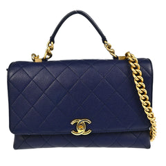 Chanel Chic Affinity Top Handle Bag Stitched Caviar