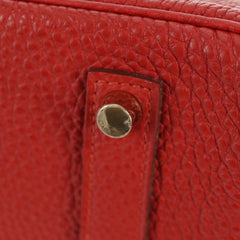 Hermes Birkin Handbag Red Togo with Gold Hardware