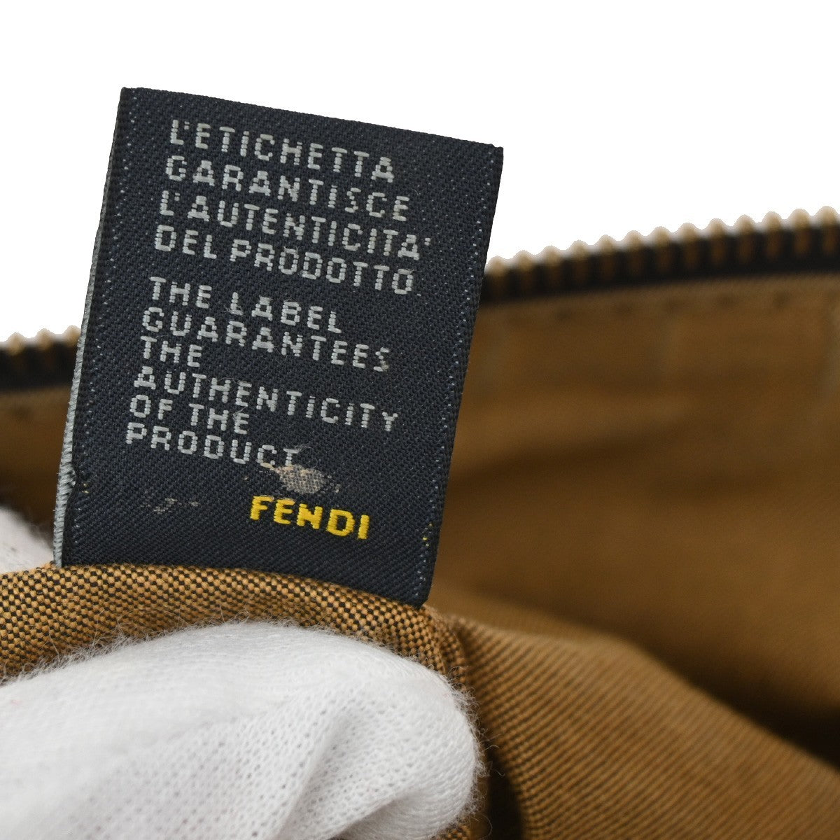 Fendi Chef Zip Crossbody Bag Zucca Canvas