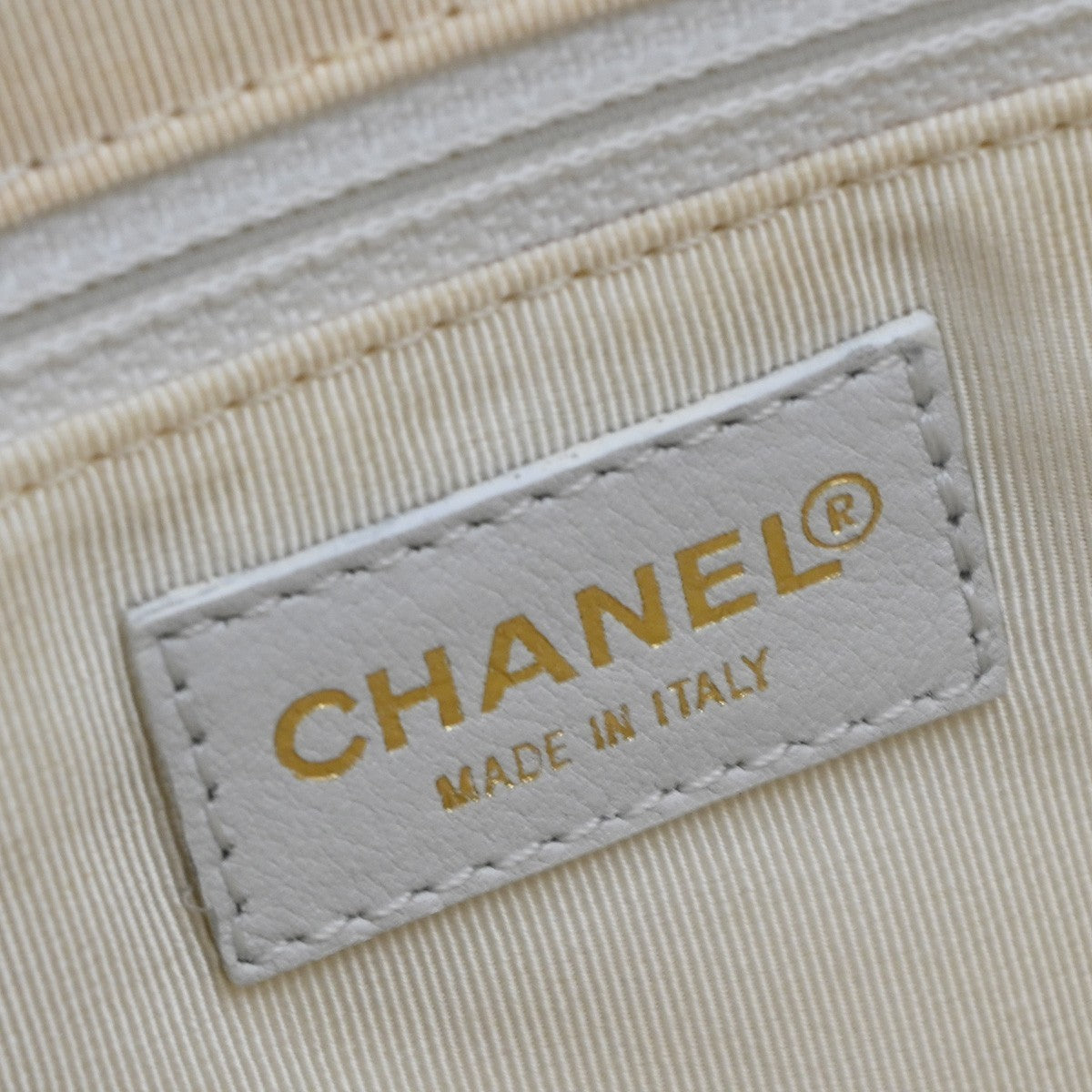 Chanel Surpique Zip Around Satchel Quilted Leather