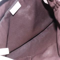 Gucci Zip Messenger Bag GG Canvas with Perforated Leather