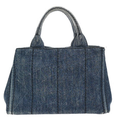 Prada Canapa Open Tote Denim