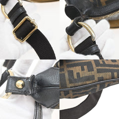 Fendi Chef Zip Crossbody Bag Zucca Canvas