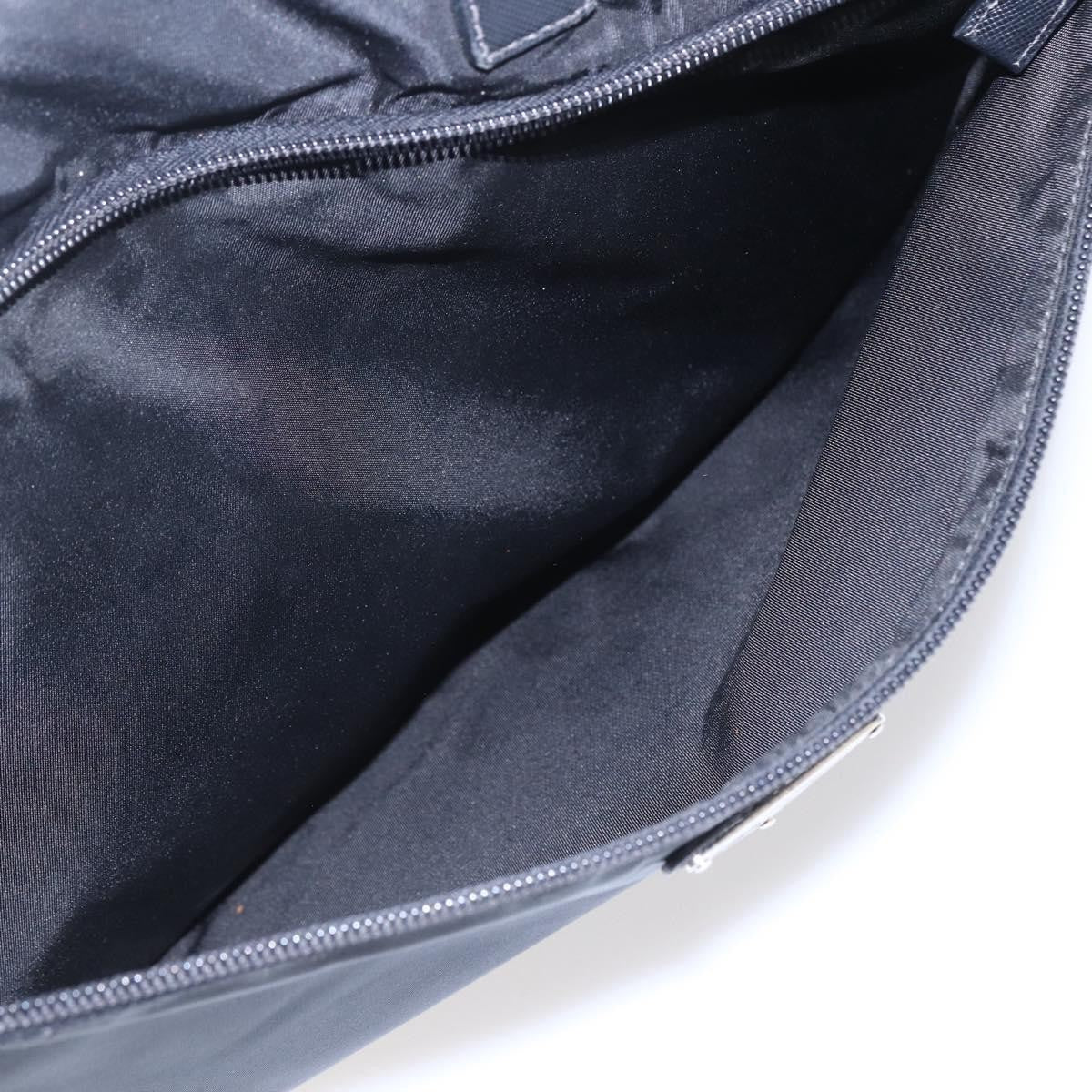 Prada Convertible Front Zip Briefcase Tessuto with Saffiano Leather