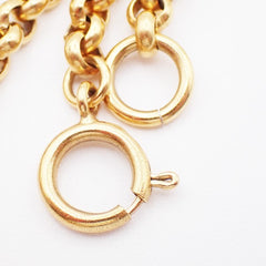 Chanel CC Heart Pendant Necklace Metal