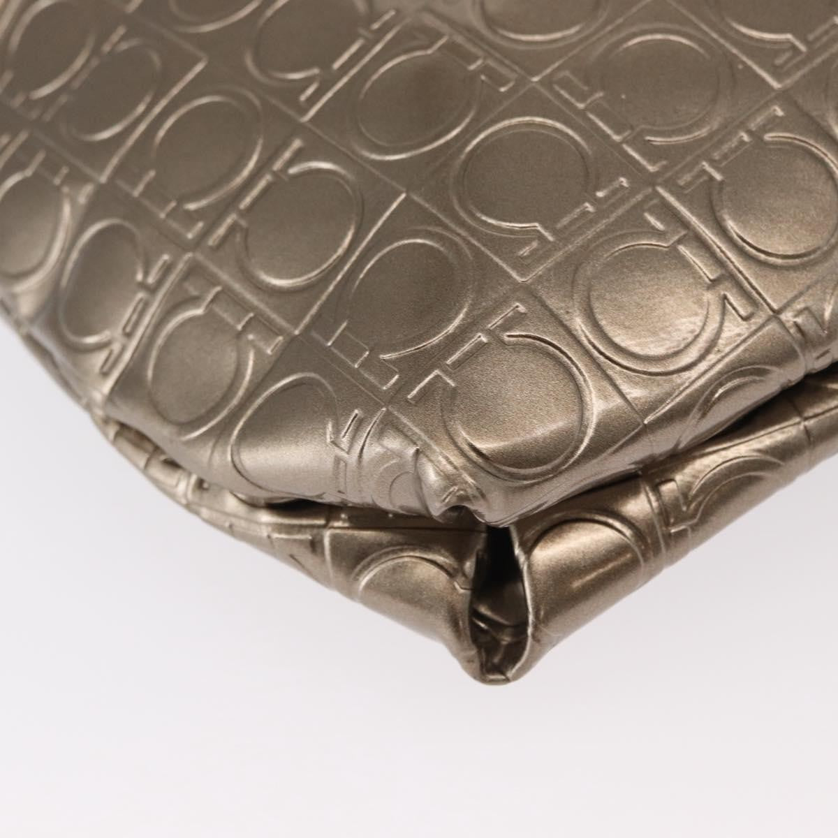 Salvatore Ferragamo Gancini Shoulder Bag Patent Leather