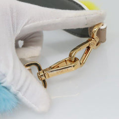 Fendi Pom Pom Strap You Shoulder Strap Leather and Fur