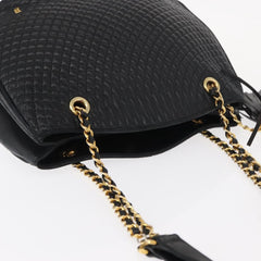Bally Vintage Chain Shoulder Bag Quilted Leather