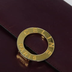 Celine Circle Logo Handbag Leather