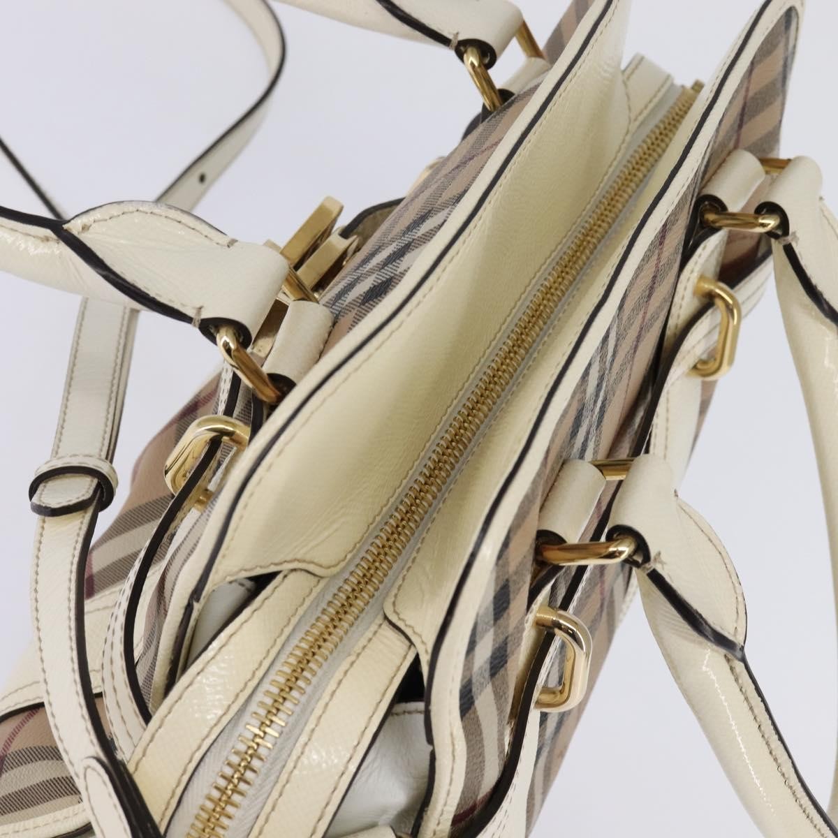 Burberry Minford Satchel Haymarket Coated Canvas