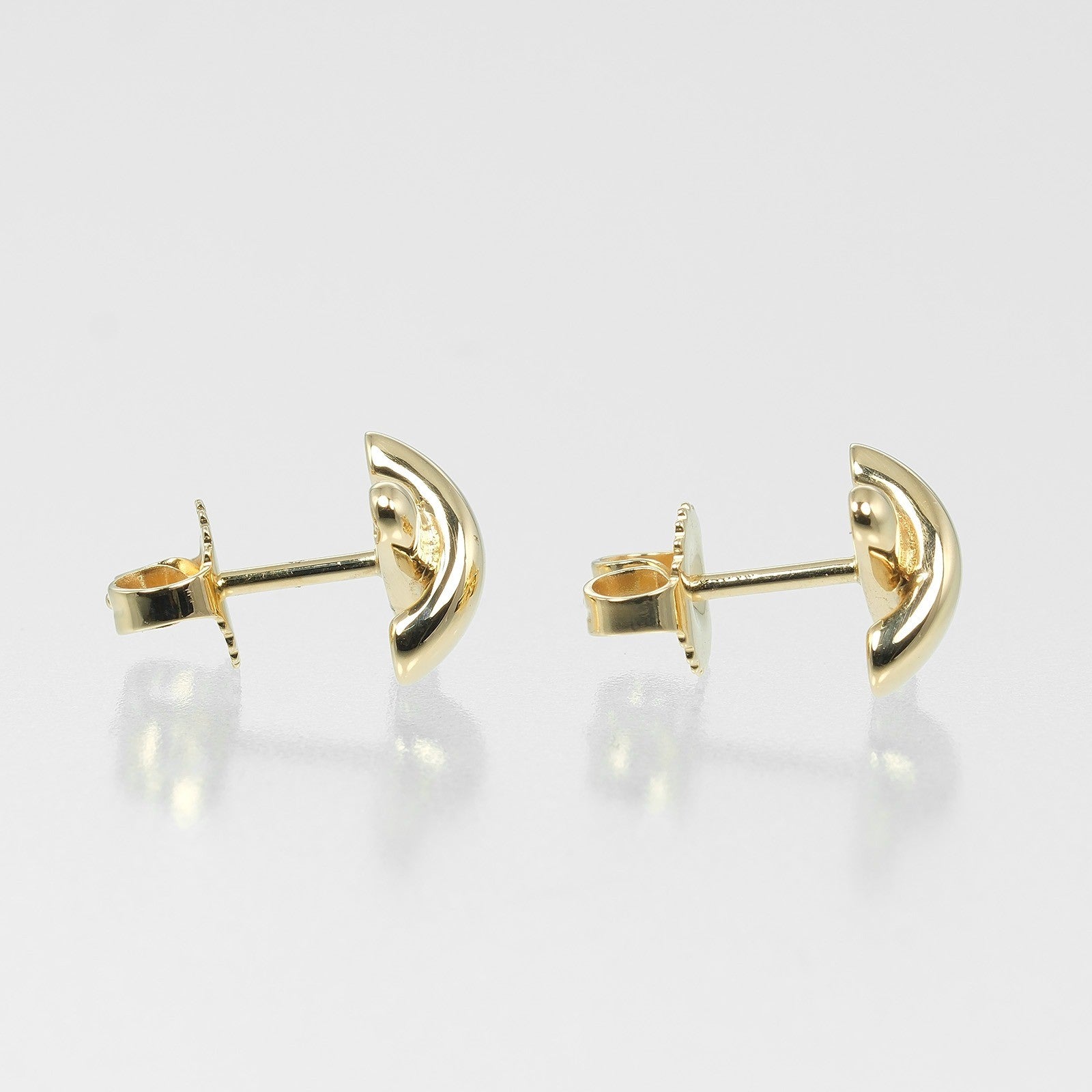 Tiffany & Co. Cross Stitch Stud Earrings 18K Yellow Gold