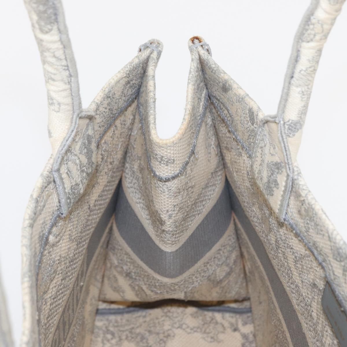 Christian Dior Book Tote Embroidered Canvas