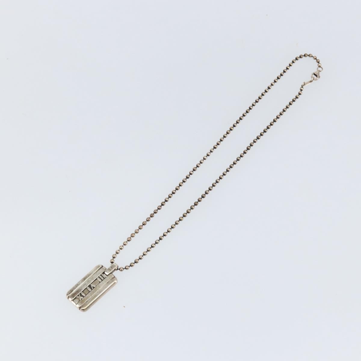 Tiffany & Co. Atlas Bar Pendant Necklace Silver 925
