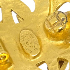 Chanel Vintage CC Earrings Metal