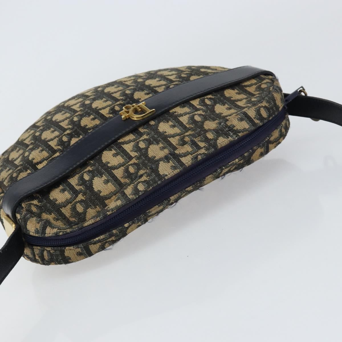 Christian Dior Vintage Trotter Shoulder Bag Canvas