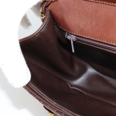 Bally Vintage Chain Shoulder Bag Quilted Leather