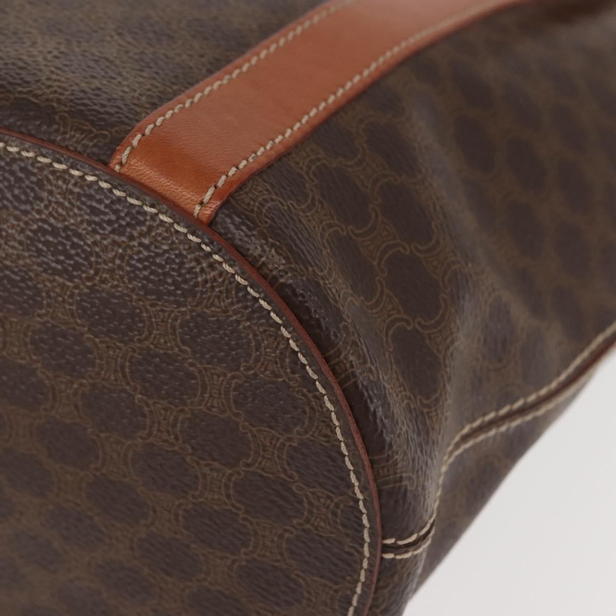 Celine Bucket Bag Triomphe Coated Canvas