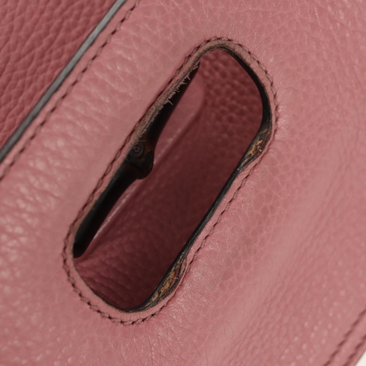 Gucci Bamboo Daily Top Handle Bag Leather
