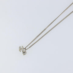 Chanel CC and Heart Pendant Necklace Metal
