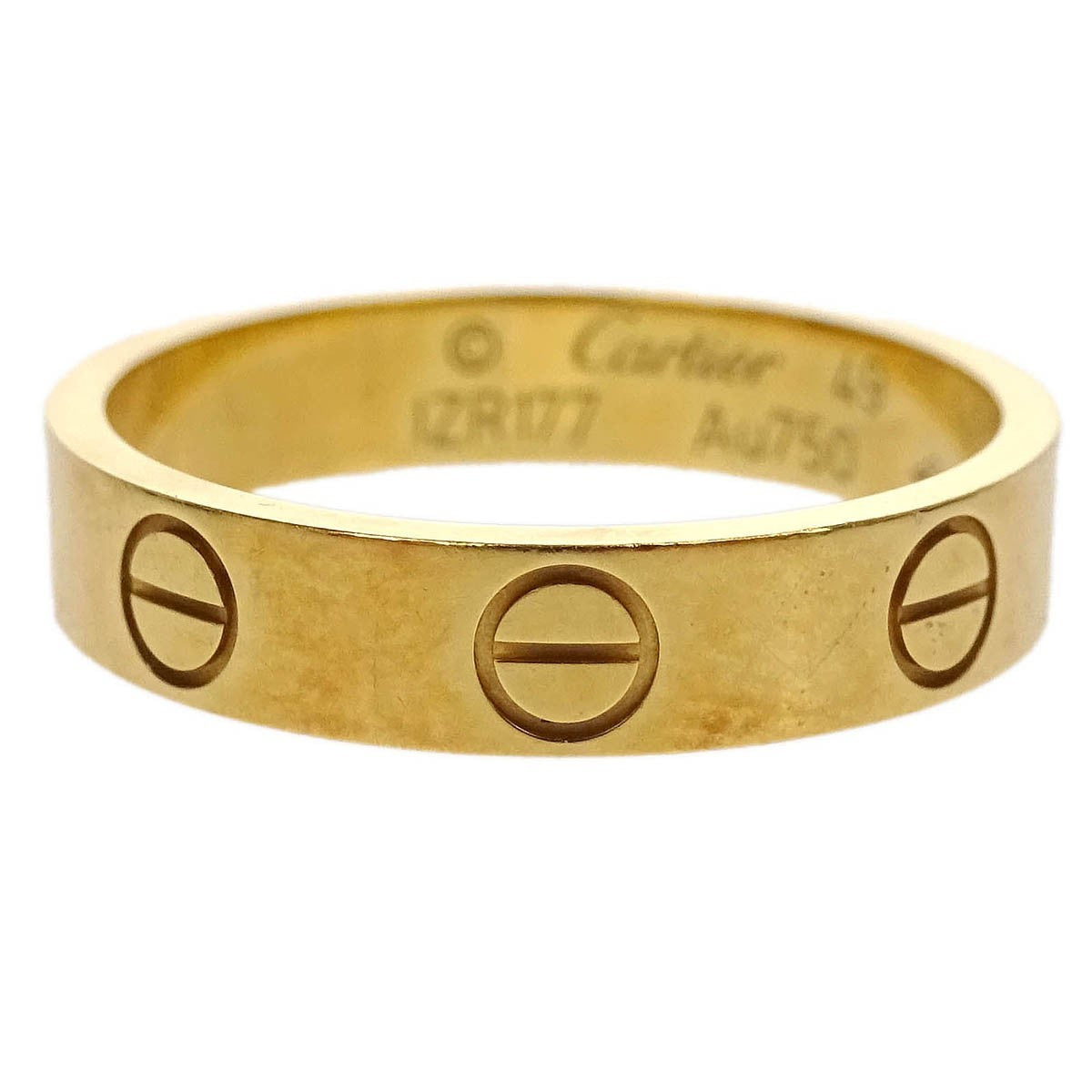 Cartier Love Wedding Band Ring 18K Yellow Gold