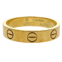 Cartier Love Wedding Band Ring 18K Yellow Gold