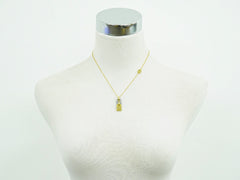 Louis Vuitton Nanogram Name Tag Pendant Necklace Metal