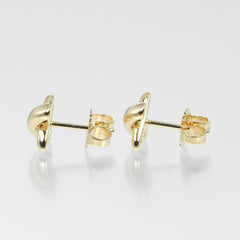 Tiffany & Co. Cross Stitch Stud Earrings 18K Yellow Gold
