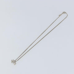 Chanel CC and Heart Pendant Necklace Metal