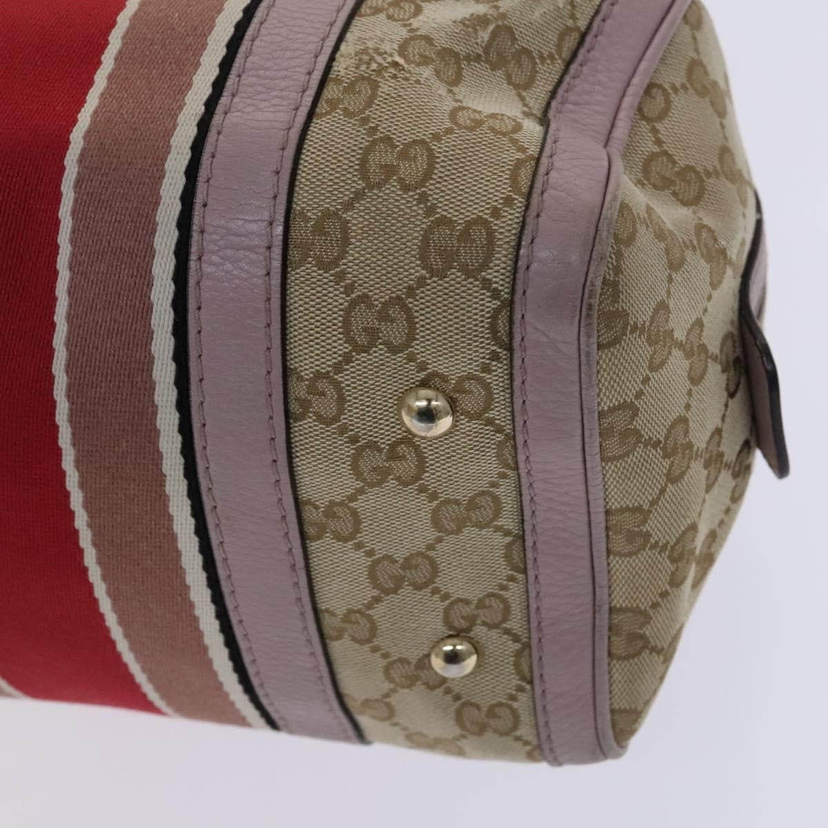 Gucci Vintage Web Boston Bag GG Canvas