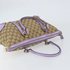 Gucci Lovely Heart Interlocking G Tote GG Canvas