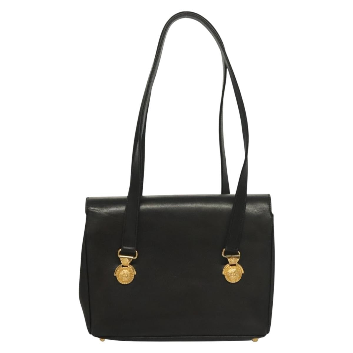 Versace Vintage Flap Shoulder Bag Leather