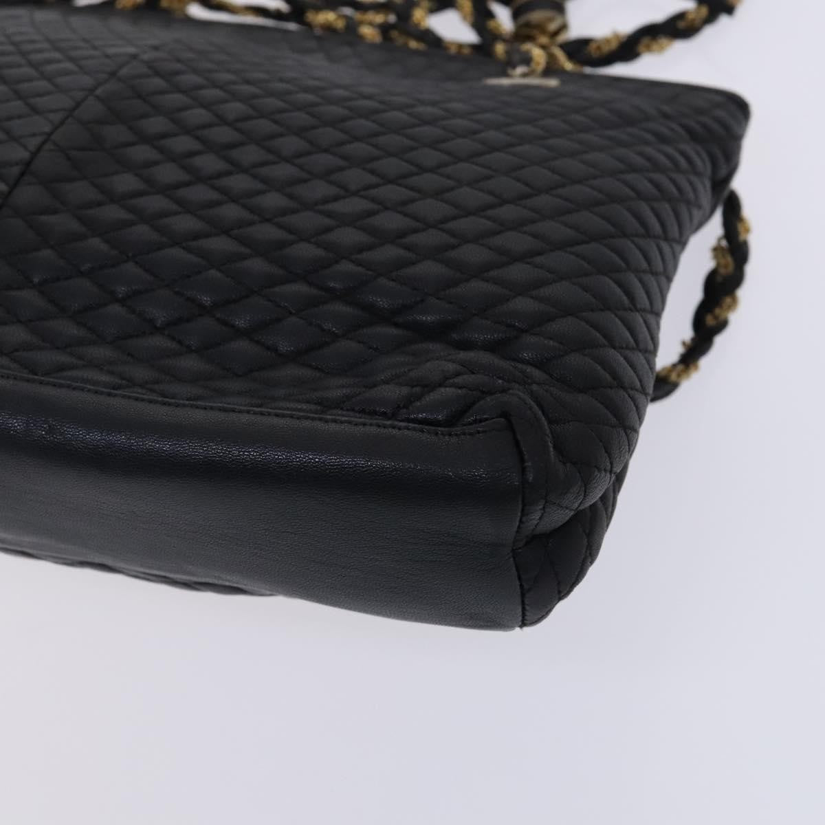 Bally Vintage Chain Shoulder Bag Quilted Leather