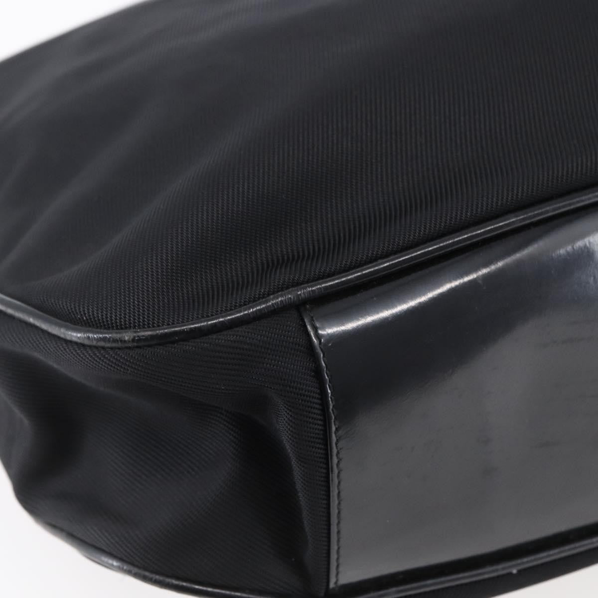 Gucci Vintage Bamboo Handle Open Hobo Nylon